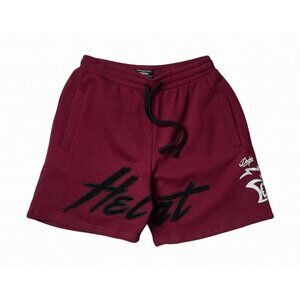 Reason x Dodge Hellcat Shorts Men’s Burgundy Embroidered Fleece